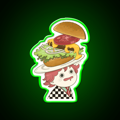 The Only Thing On My Mind Fast Food Led Neon Sign For Burger Place Rgb Color - Shineneon