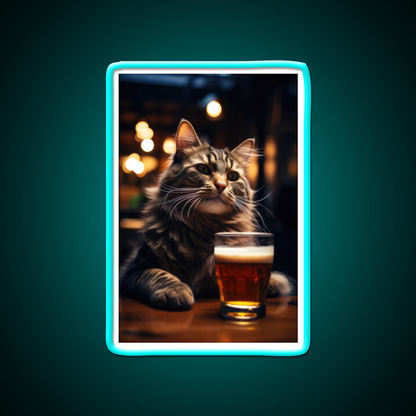 The Original Beer Cat Man Cave Bar Led Neon Sign Rgb Color