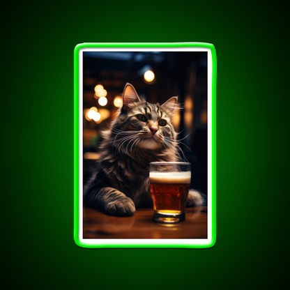 The Original Beer Cat Man Cave Bar Led Neon Sign Rgb Color