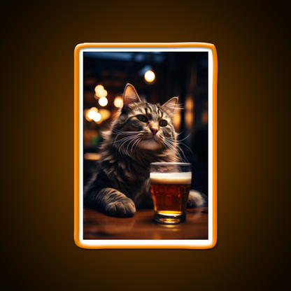 The Original Beer Cat Man Cave Bar Led Neon Sign Rgb Color