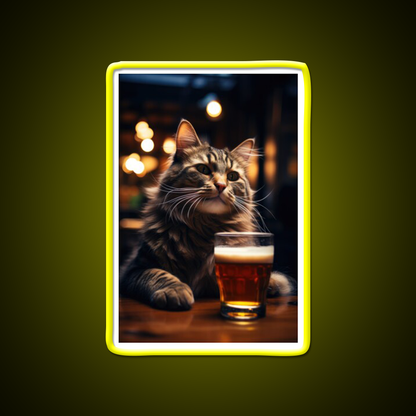 The Original Beer Cat Man Cave Bar Led Neon Sign Rgb Color