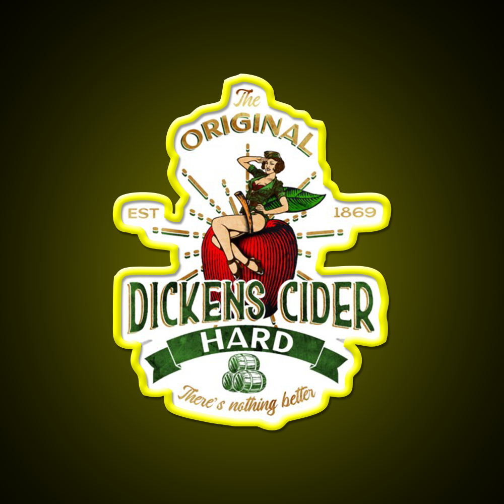 The Original Hard Dickens Cider Beer Bar Decor Led Neon Sign Rgb Color - LED neon sign view 7
