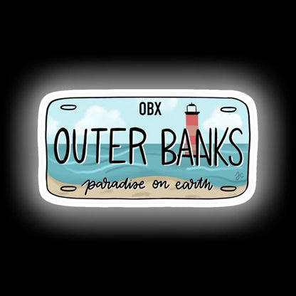 The Original Obx License Plate Bright Neon Sign - Shineneon