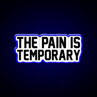 The Pain Is Temporary Gym Fitness Led Neon Sign Rgb Color