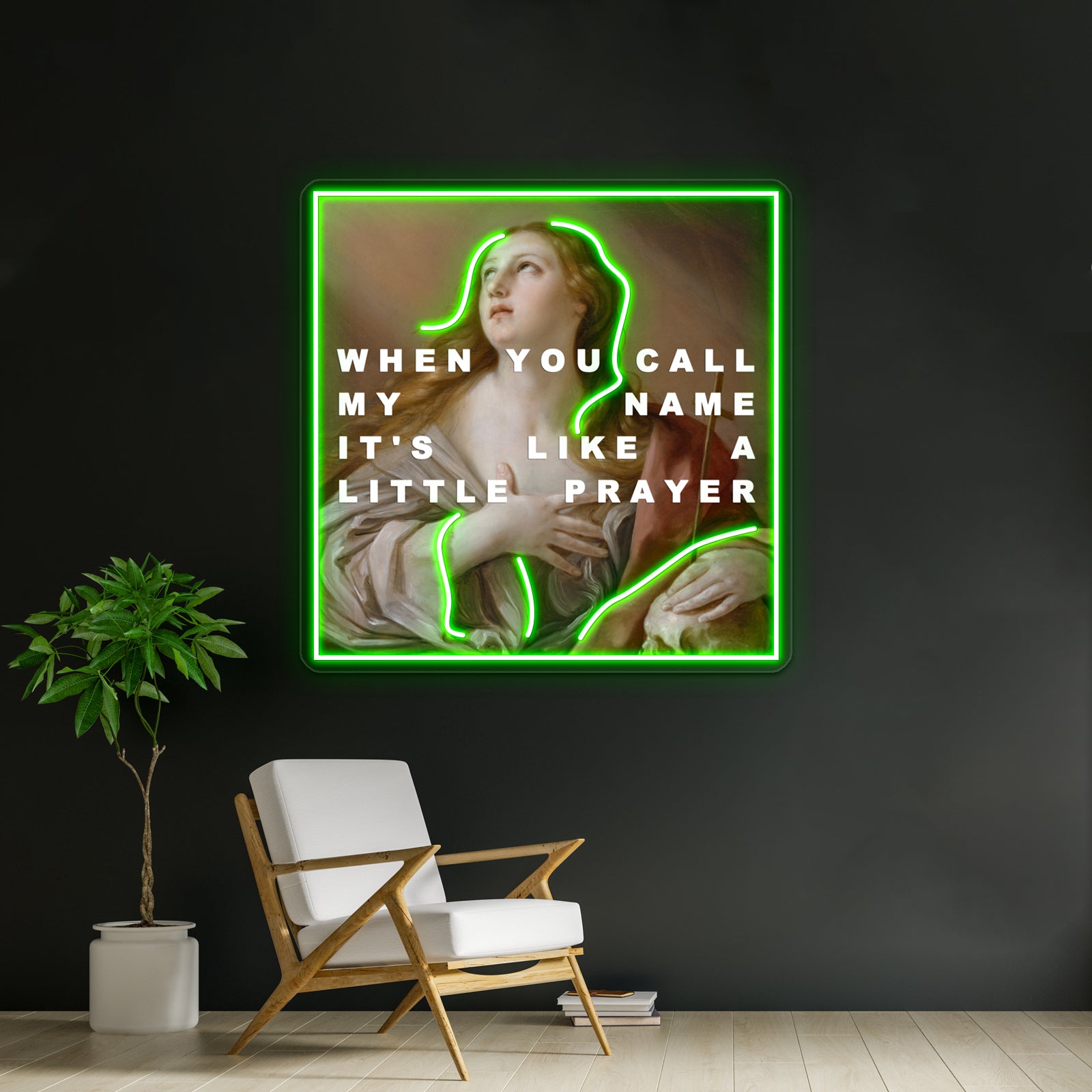 The Penitent Prayer Of Mary Magdalene Artwork Personalized Neon Signs | Shineneon