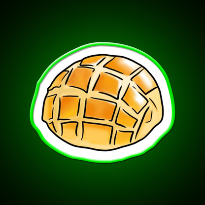 The Pineapple Bun Chinese Dim Sum Food Led Neon Sign Chinese Food Rgb Color