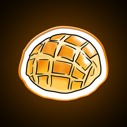 The Pineapple Bun Chinese Dim Sum Food Led Neon Sign Chinese Food Rgb Color