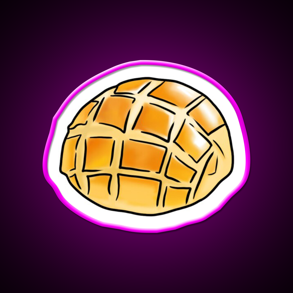 The Pineapple Bun Chinese Dim Sum Food Led Neon Sign Chinese Food Rgb Color