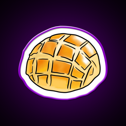 The Pineapple Bun Chinese Dim Sum Food Led Neon Sign Chinese Food Rgb Color