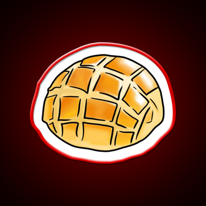 The Pineapple Bun Chinese Dim Sum Food Led Neon Sign Chinese Food Rgb Color