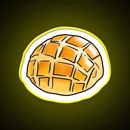 The Pineapple Bun Chinese Dim Sum Food Led Neon Sign Chinese Food Rgb Color