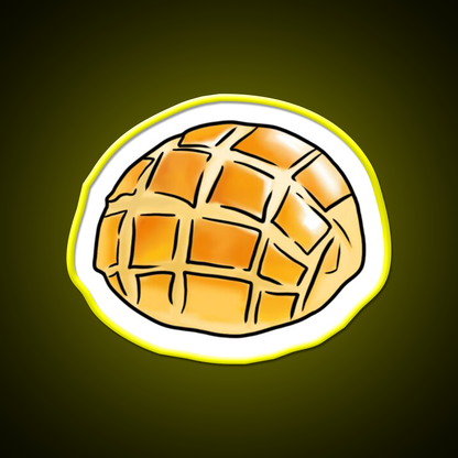 The Pineapple Bun Chinese Dim Sum Food Led Neon Sign Chinese Food Rgb Color