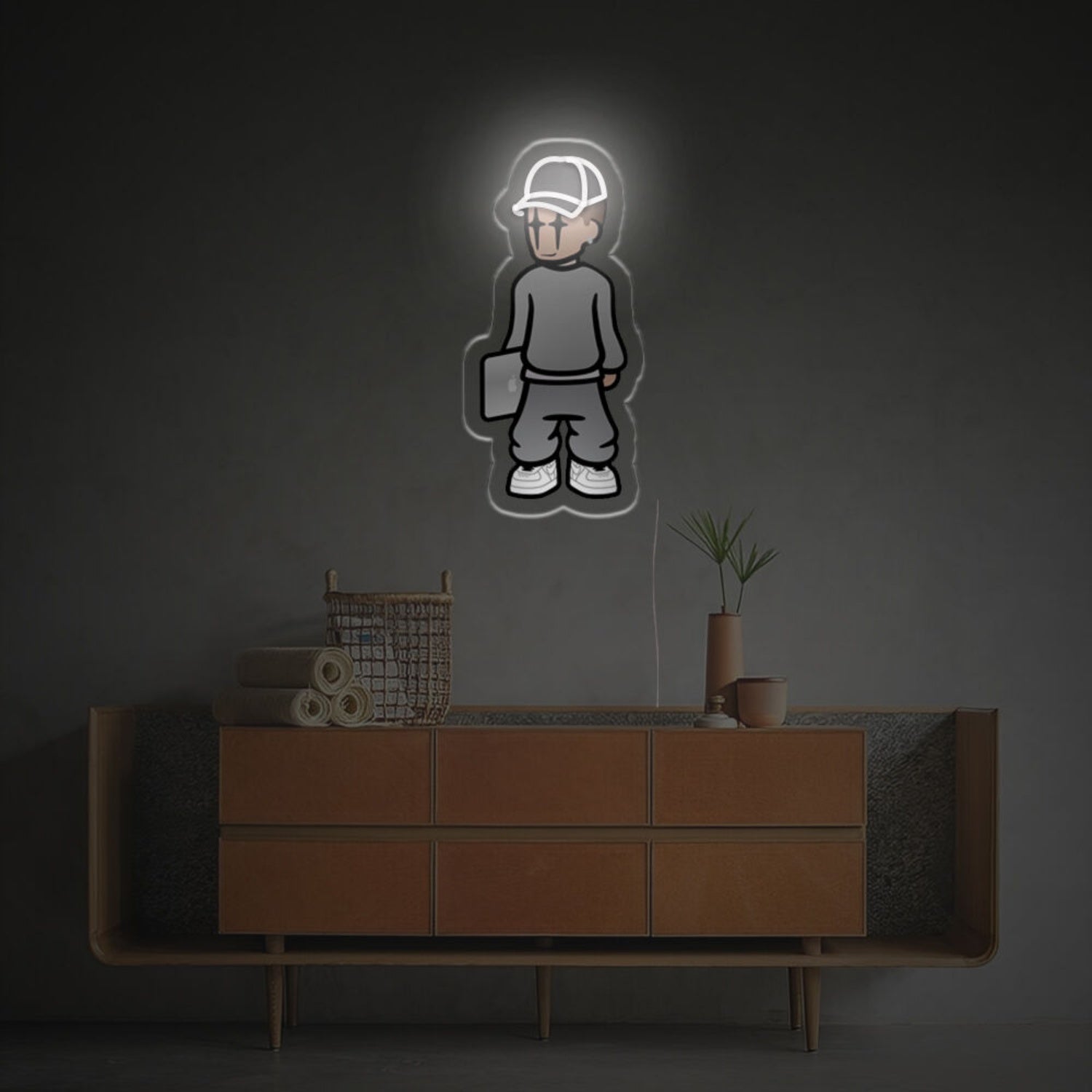 The Pop Cool Hight Street Man Led Neon Acrylic Artwork | Shineneon