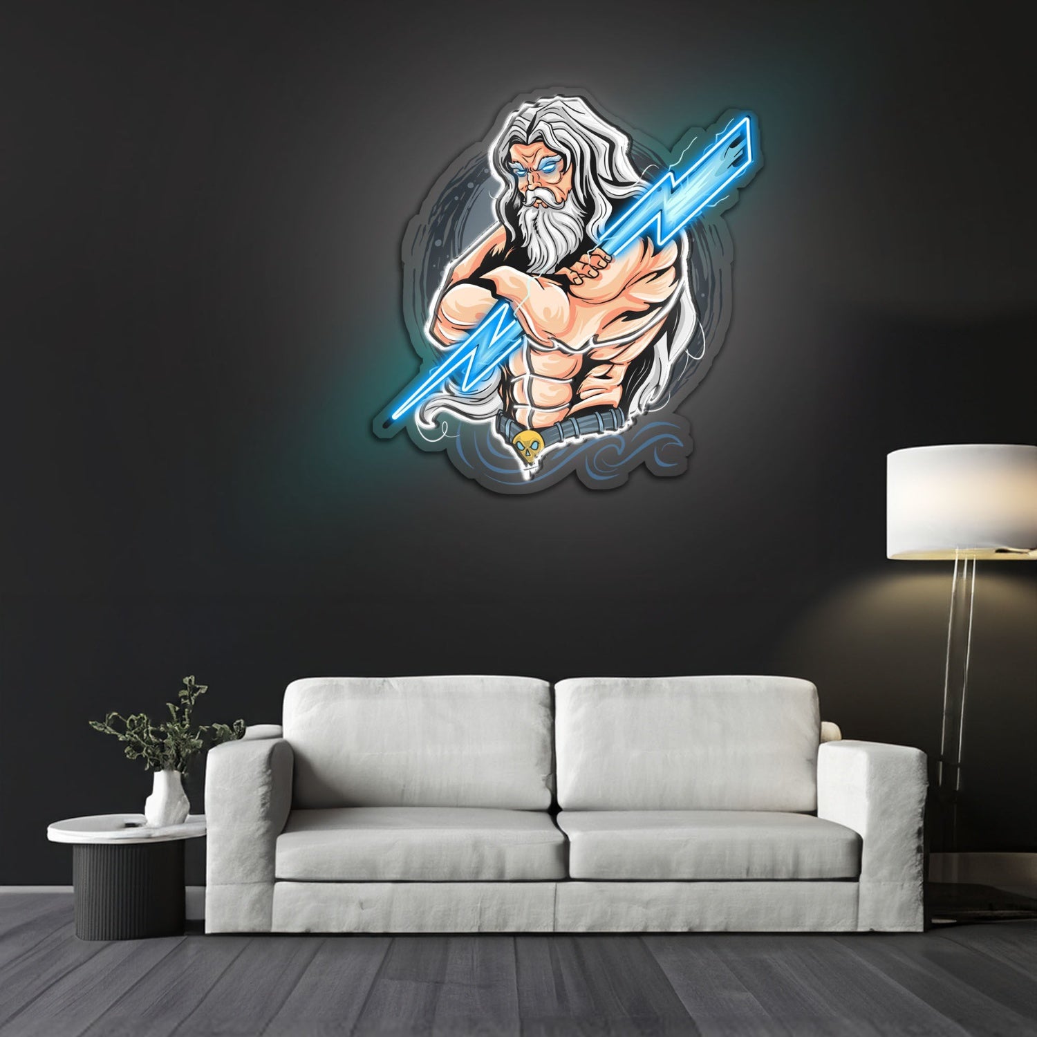 The Power Of Thunder Led Neon Sign X Acrylic Artwork | Shineneon