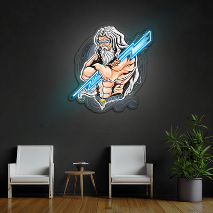 The Power Of Thunder Led Neon Sign X Acrylic Artwork | Shineneon