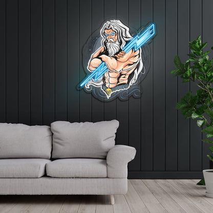 The Power Of Thunder Led Neon Sign X Acrylic Artwork | Shineneon