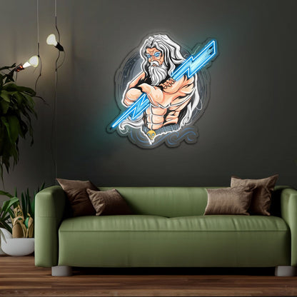 The Power Of Thunder Led Neon Sign X Acrylic Artwork - Shineneon