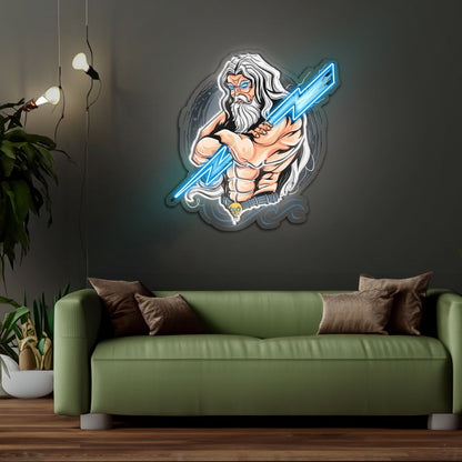 The Power Of Thunder Led Neon Sign X Acrylic Artwork | Shineneon