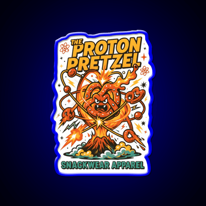 The Proton Pretzel Atomic Snack Meltdown Snack Food Led Neon Sign Rgb Color - Shineneon