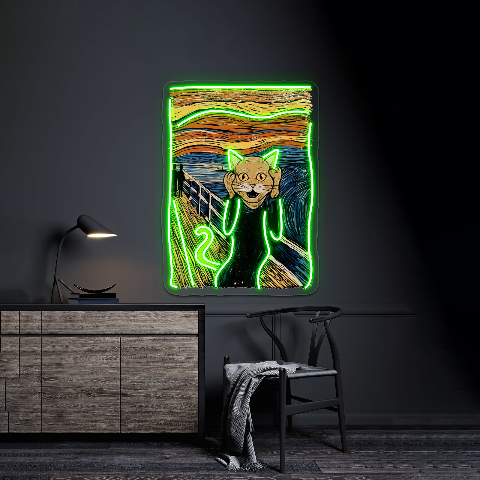 The Purr Artwork Personalized Neon Signs | Shineneon