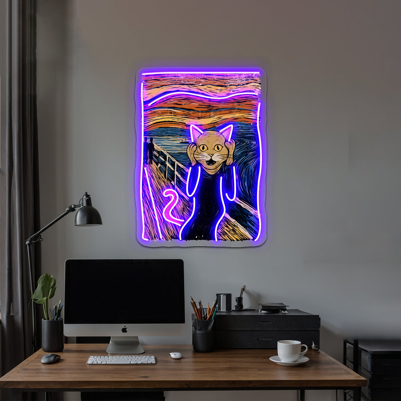 The Purr Artwork Personalized Neon Signs | Shineneon