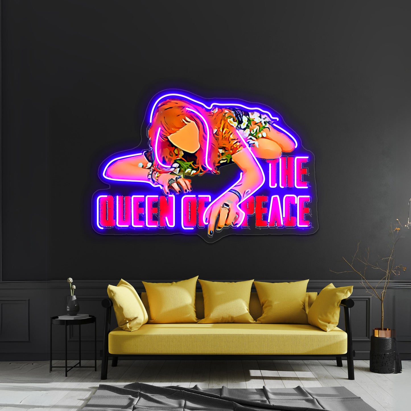 The Queen Of Peace Artwork Personalized Neon Signs