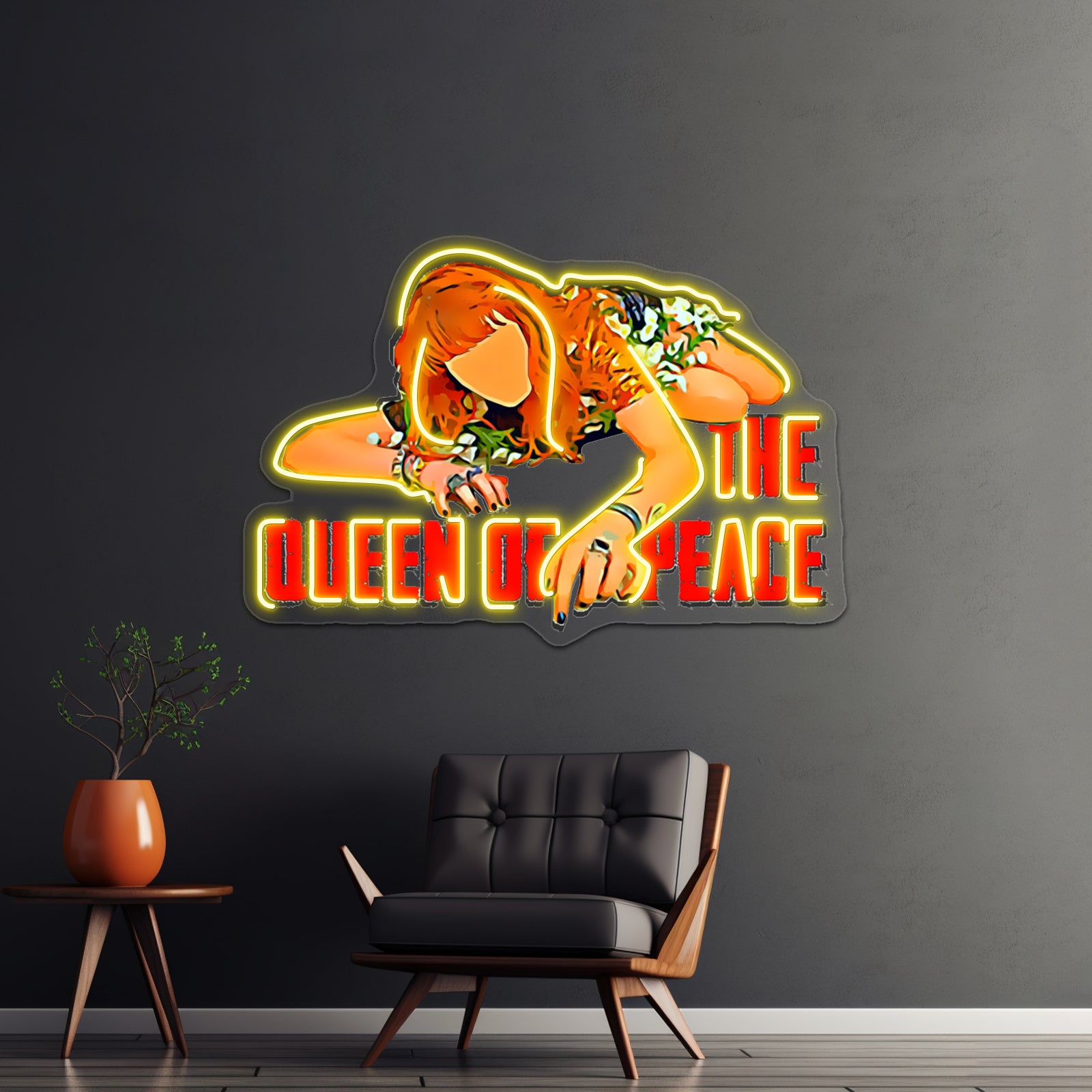 The Queen Of Peace Artwork Personalized Neon Signs | Shineneon