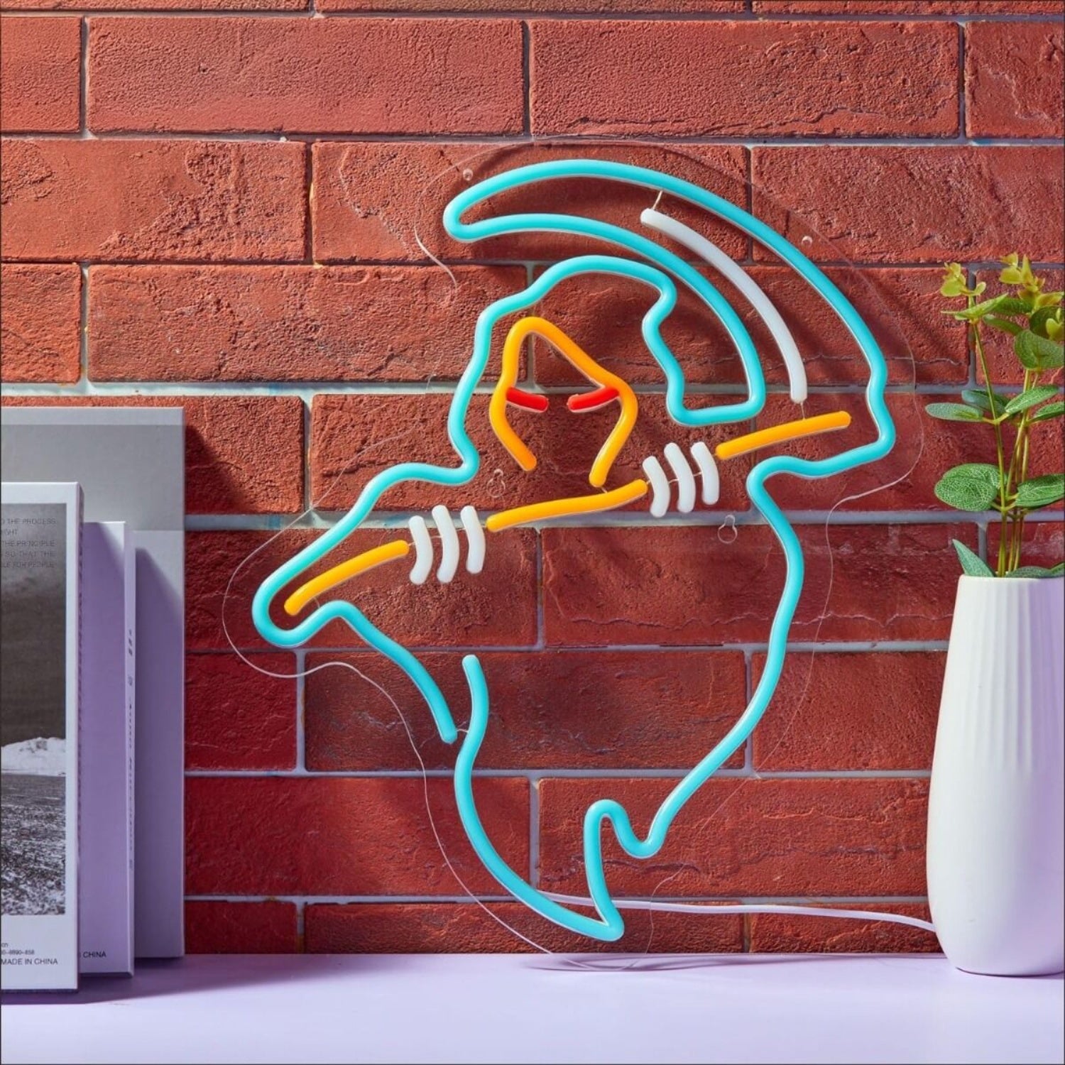The Red-Eyed Wizard Led Neon Sign Fantasy Kids Room | Shineneon