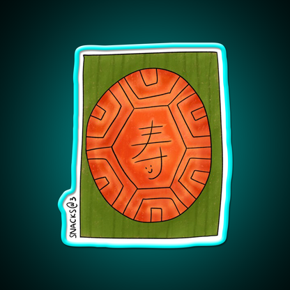 The Red Tortoise Cake Led Neon Sign Chinese Food Rgb Color