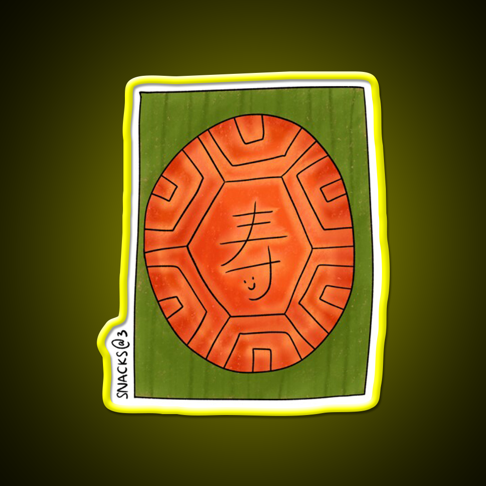 The Red Tortoise Cake Led Neon Sign Chinese Food Rgb Color