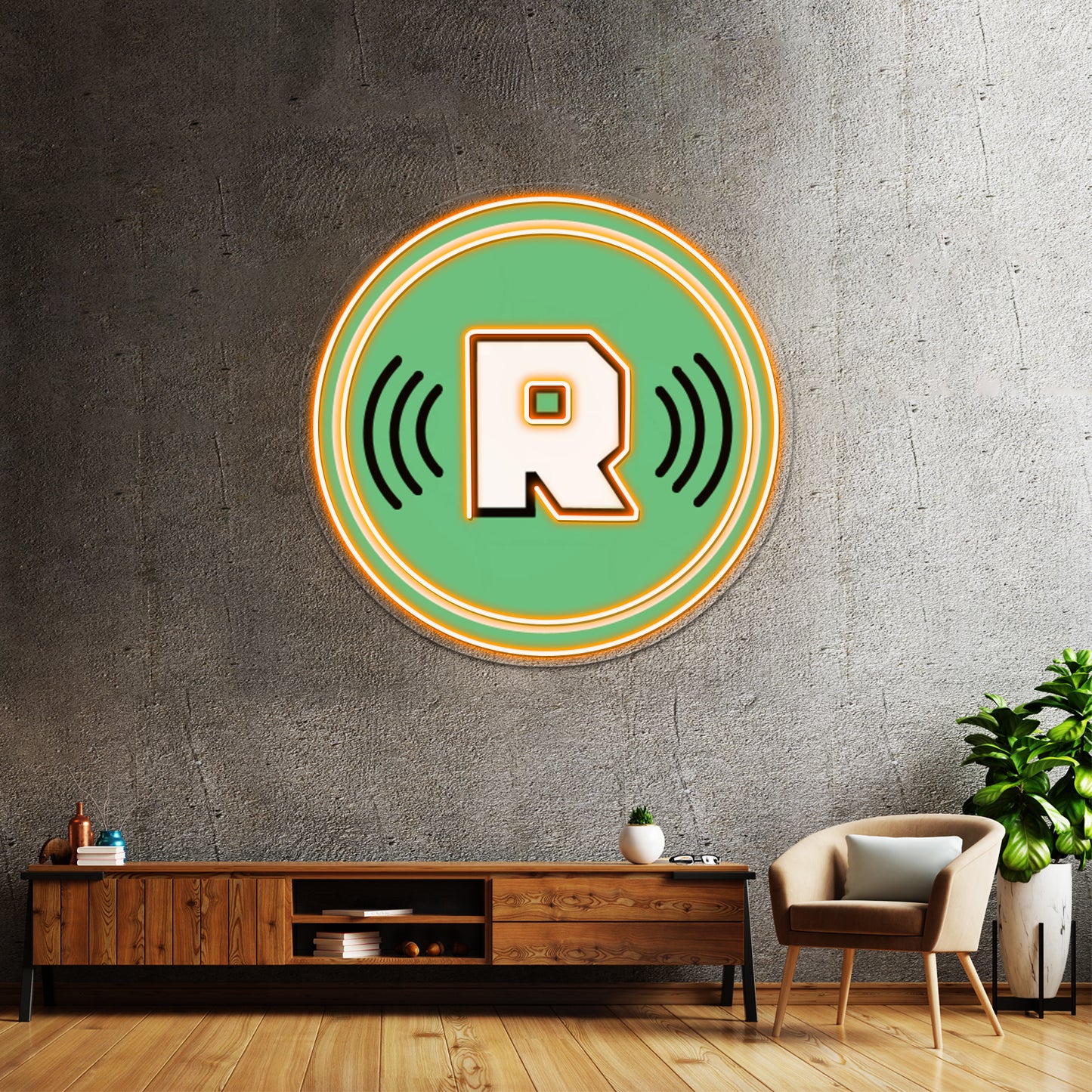 The Ringer Logo Artwork Personalized Neon Signs