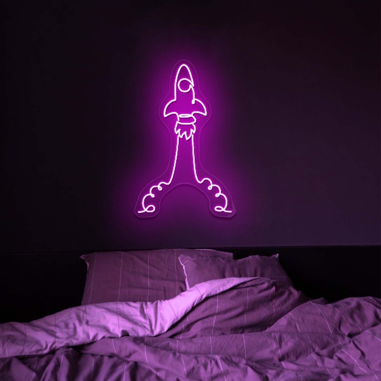 The Rocket Neon Sign For Kids Bedroom