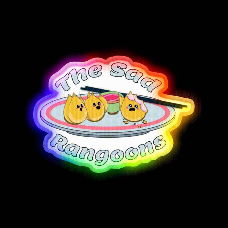 The Sad Rangoons Led Neon Sign Chinese Food Rgb Color