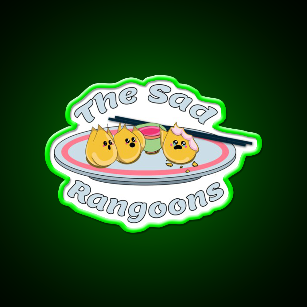 The Sad Rangoons Led Neon Sign Chinese Food Rgb Color