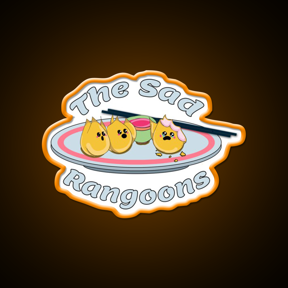 The Sad Rangoons Led Neon Sign Chinese Food Rgb Color