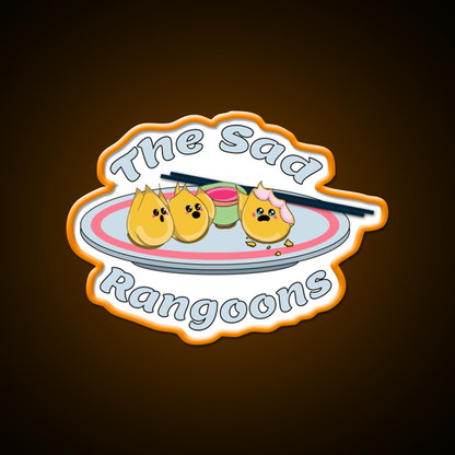 The Sad Rangoons Led Neon Sign Chinese Food Rgb Color