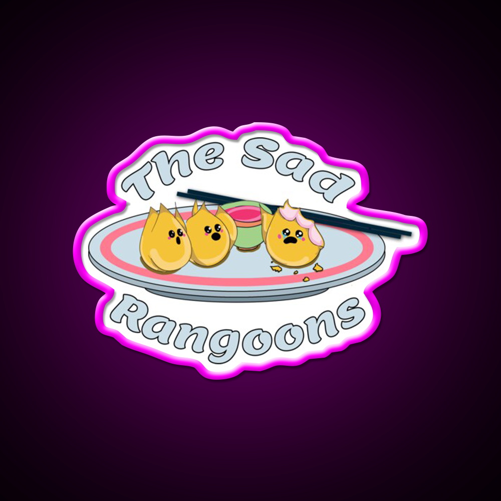 The Sad Rangoons Led Neon Sign Chinese Food Rgb Color