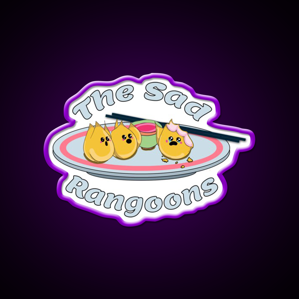 The Sad Rangoons Led Neon Sign Chinese Food Rgb Color