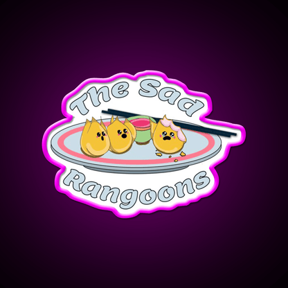 The Sad Rangoons Led Neon Sign Chinese Food Rgb Color - Shineneon