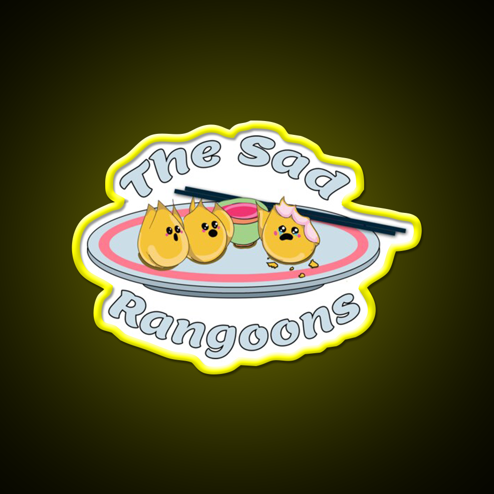 The Sad Rangoons Led Neon Sign Chinese Food Rgb Color