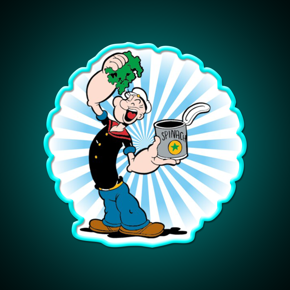 The Sailor Popeye 90S Vintage 01 Gym Fitness Led Neon Sign Rgb Color