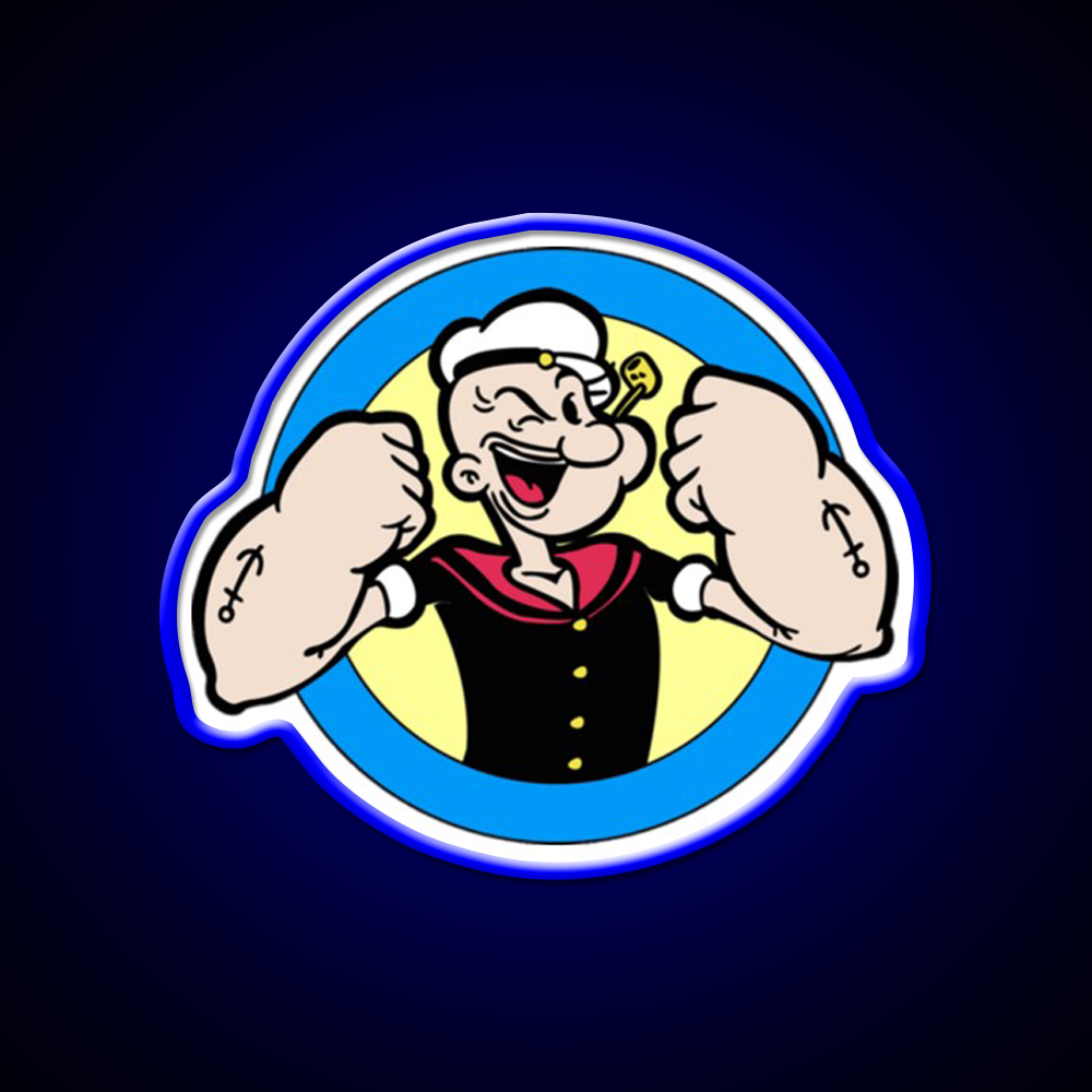 The Sailor Popeye 90S Vintage 04 Gym Fitness Led Neon Sign Rgb Color - LED neon sign view 5