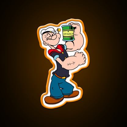 The Sailor Popeye 90S Vintage 06 Gym Fitness Led Neon Sign Rgb Color - LED neon sign view 6