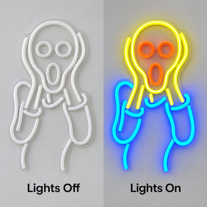 The Scream Figure LED Neon Sign - Shineneon