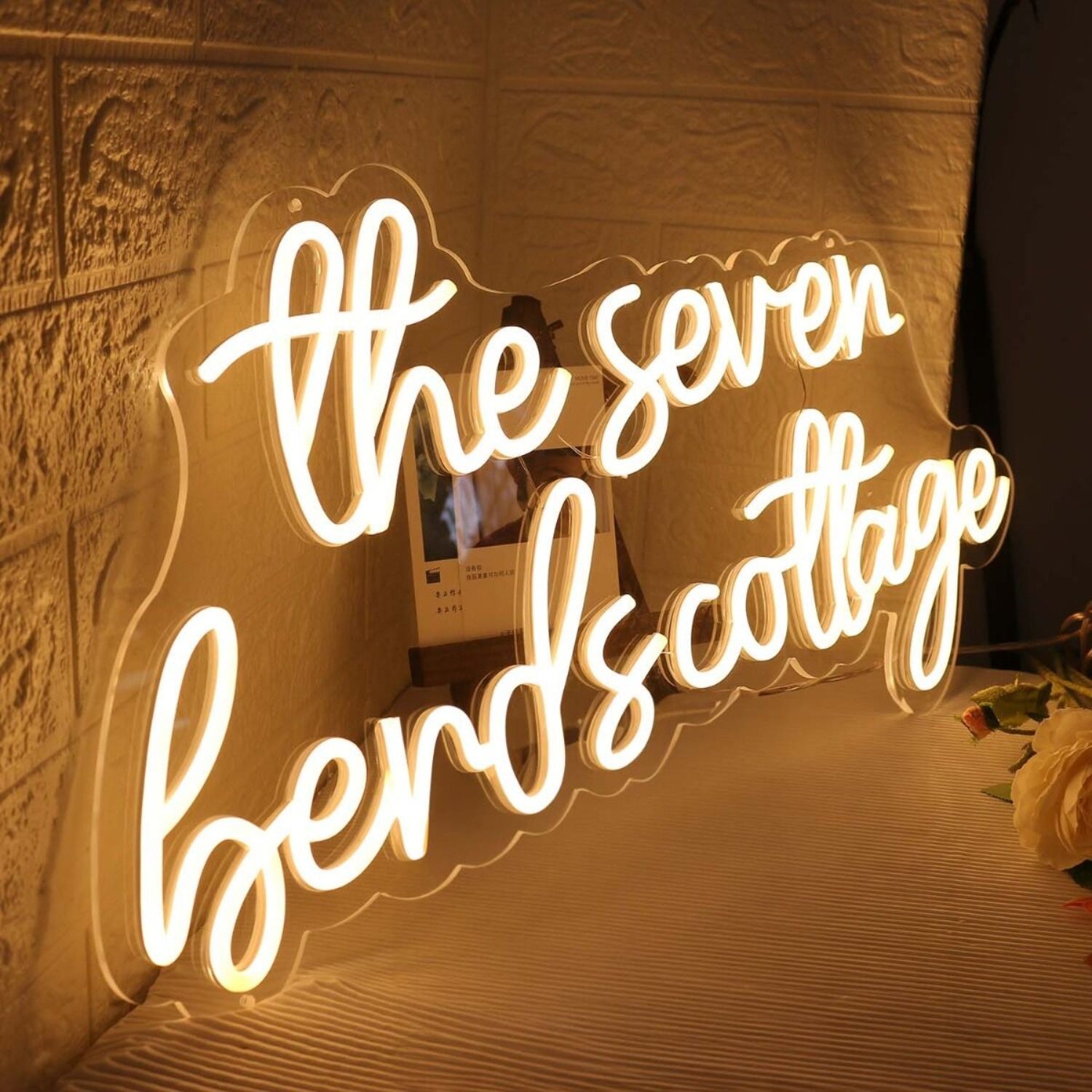 The Seven Bends Cottage Yellow Led Neon Sign - Shineneon