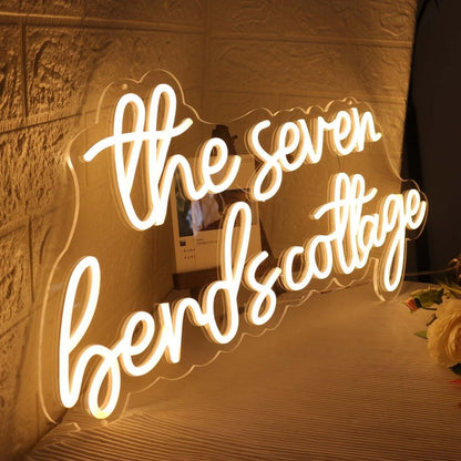 The Seven Bends Cottage Yellow Led Neon Sign - Shineneon