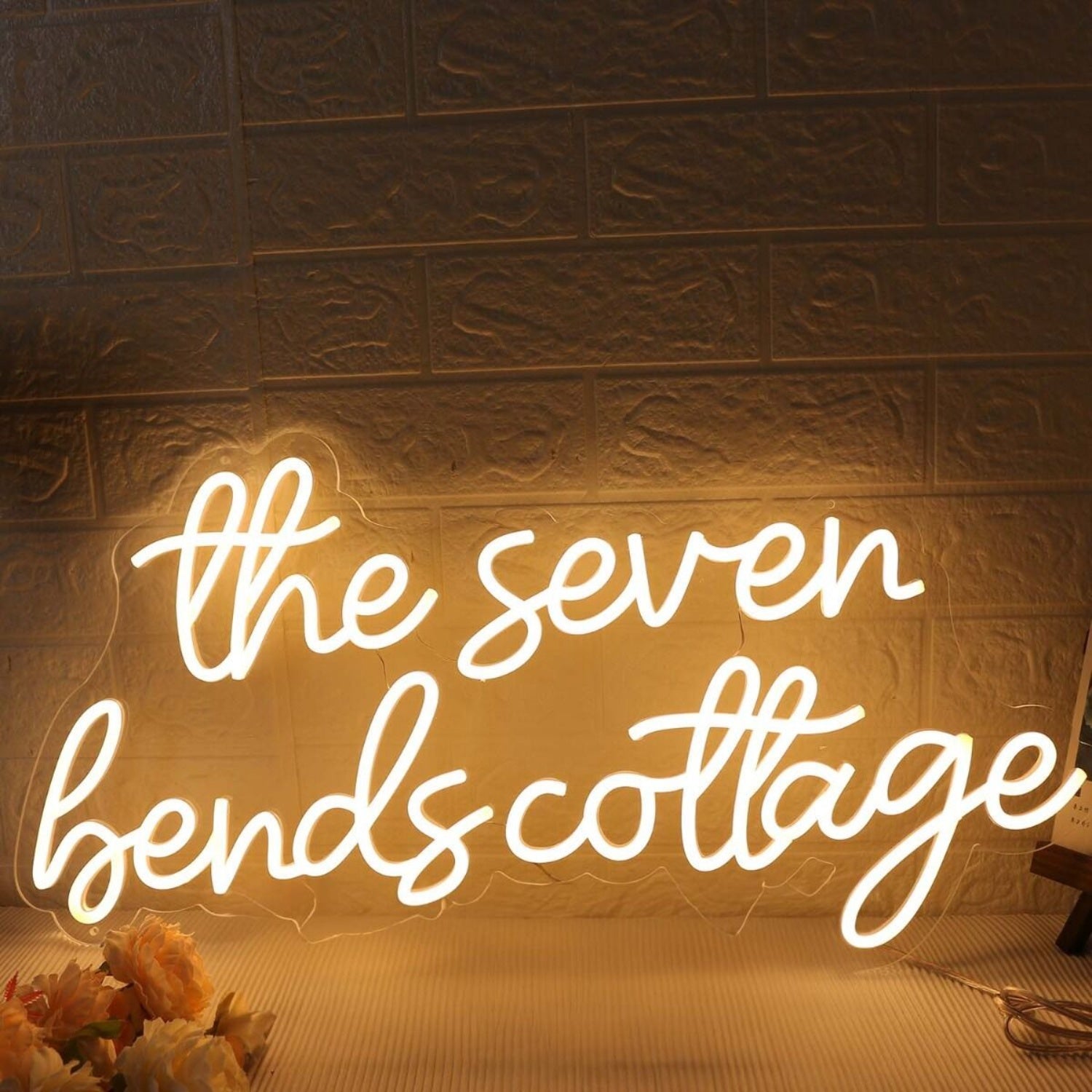 The Seven Bends Cottage Yellow Led Neon Sign - Shineneon