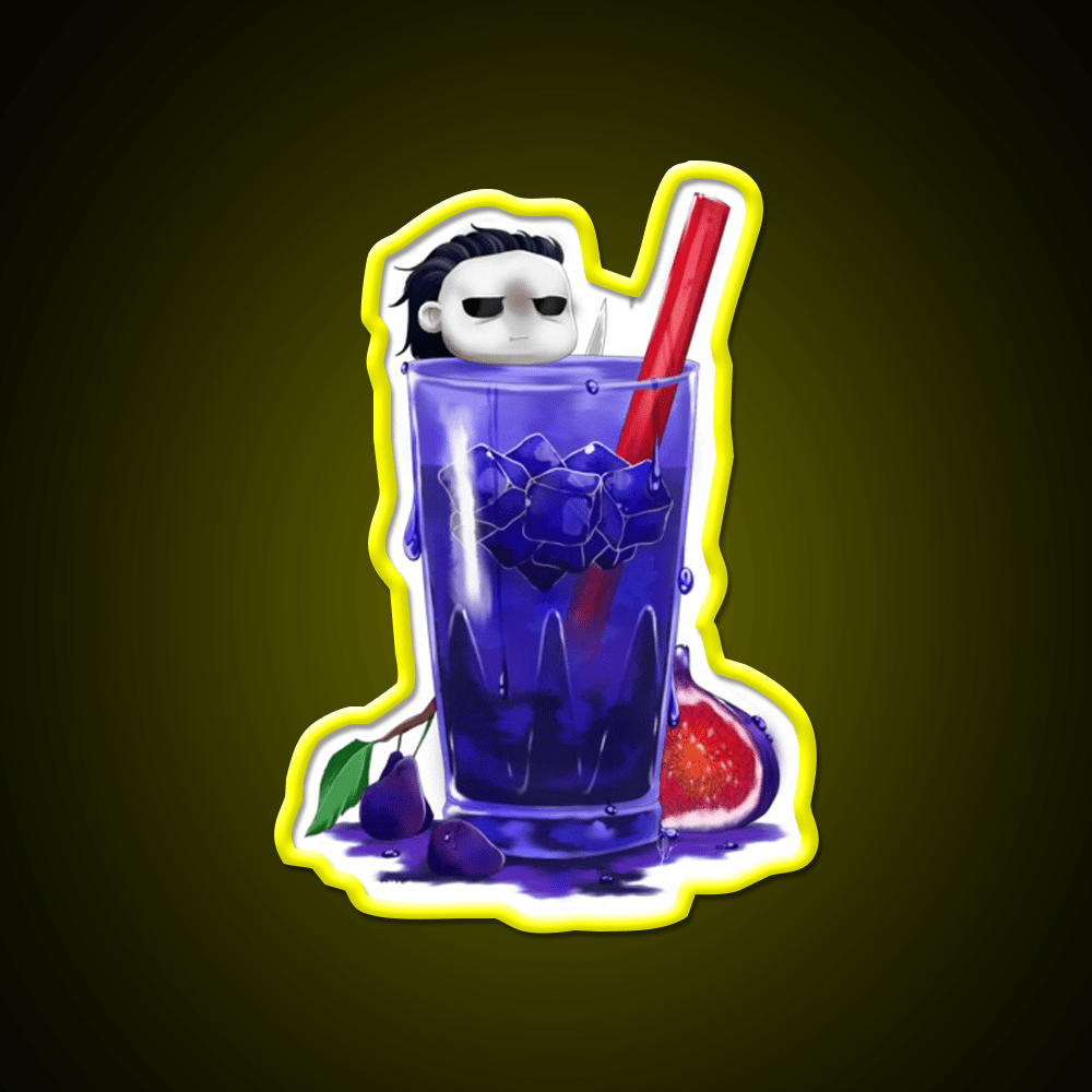The Shapes Deep Stare Cocktail Bar Decor Led Neon Sign Rgb Color - Shineneon