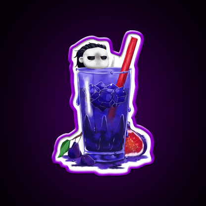 The Shapes Deep Stare Cocktail Bar Decor Led Neon Sign Rgb Color - Shineneon
