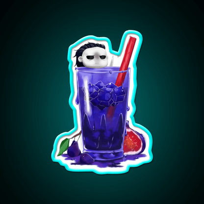 The Shapes Deep Stare Cocktail Bar Decor Led Neon Sign Rgb Color - Shineneon